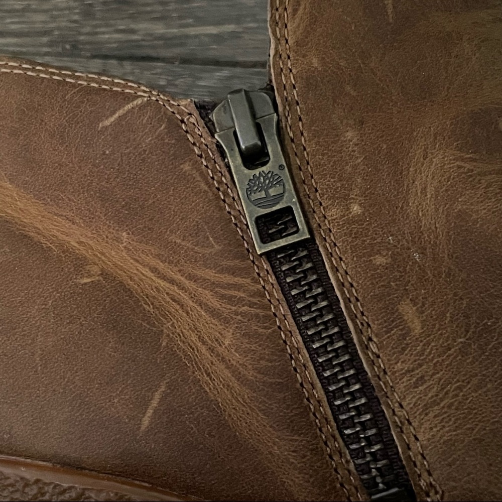 Timberland ’Glancy’ Ruched Peep Toe Boots - Picture 8 of 15